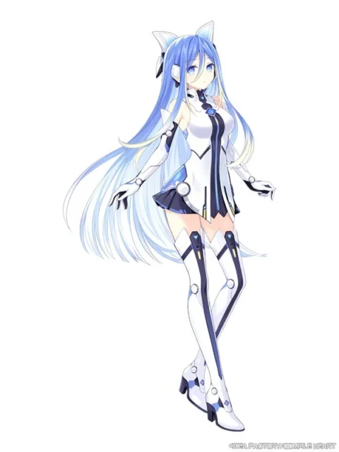 シエルが女神化した姿、機械めいたブルーハート