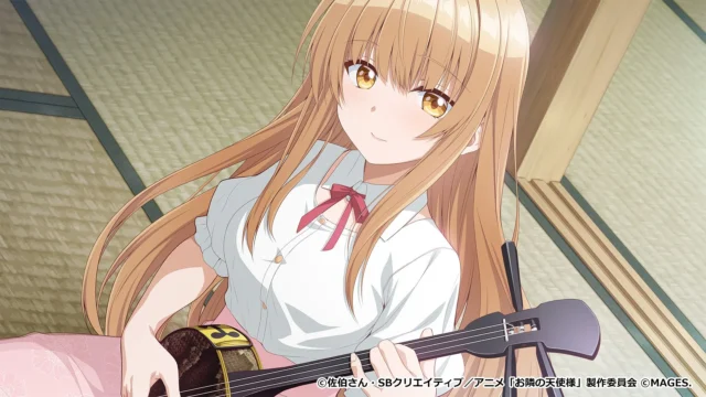 三線を弾く椎名真昼のイベントスチル