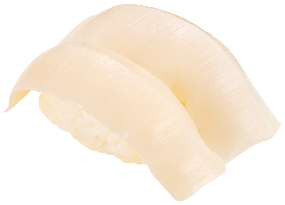 大きく切られたスシローの大切りいか2貫