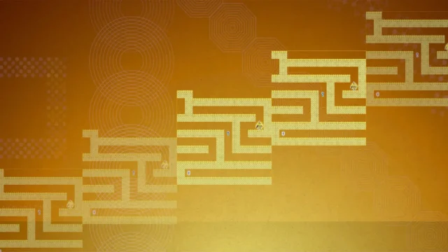 『CYCLIA JOURNEY』のゲーム画面：複製と再生の法則が支配する幾何学的な世界