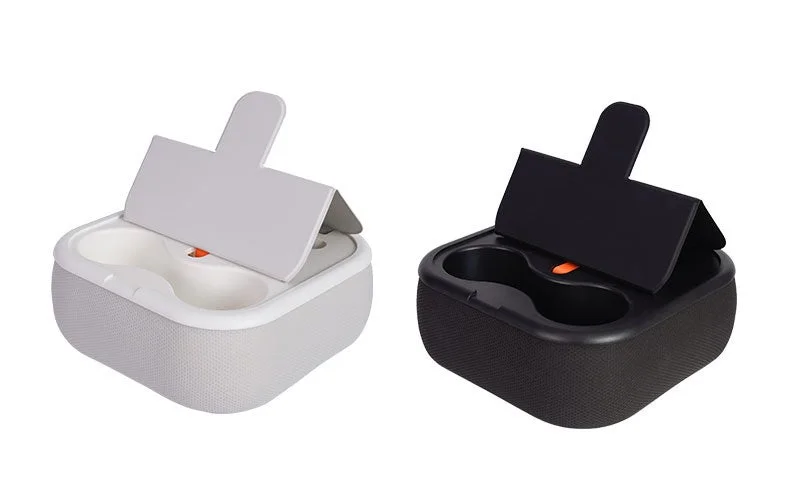 怠惰なあなたの膝上テーブルクッションのホワイトとブラックの2色展開