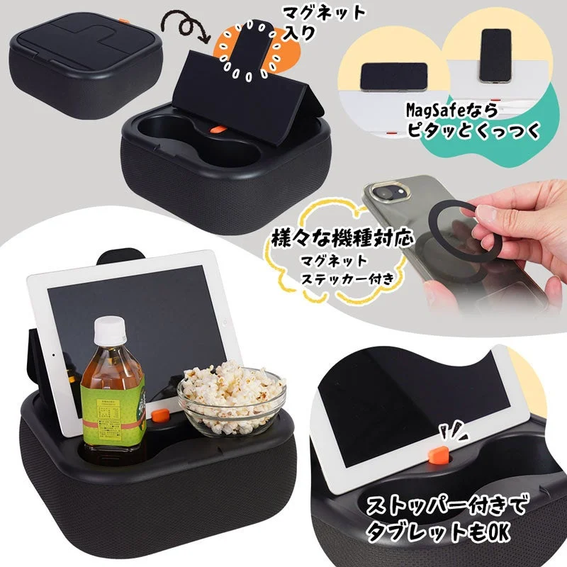 MagSafe対応マグネットスマホスタンドとタブレット用ストッパーの機能詳細