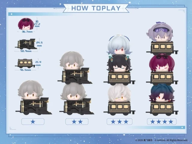 崩壊：スターレイル Q-TOPPINGの連結方法とフィギュアサイズ