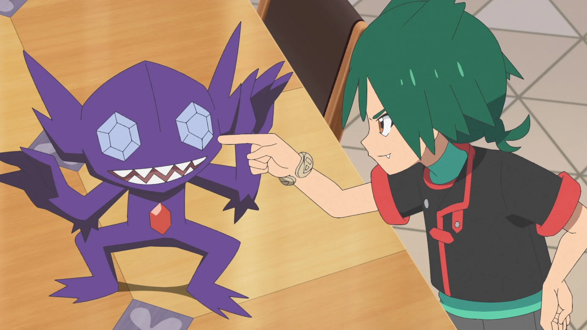 アニメ『ポケットモンスター(2023)』に登場するウルトとヤミラミ