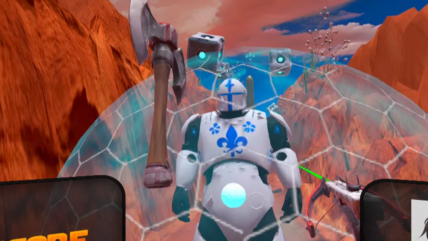 VR FPS『The Last Resort』の未来的な武器とアクション