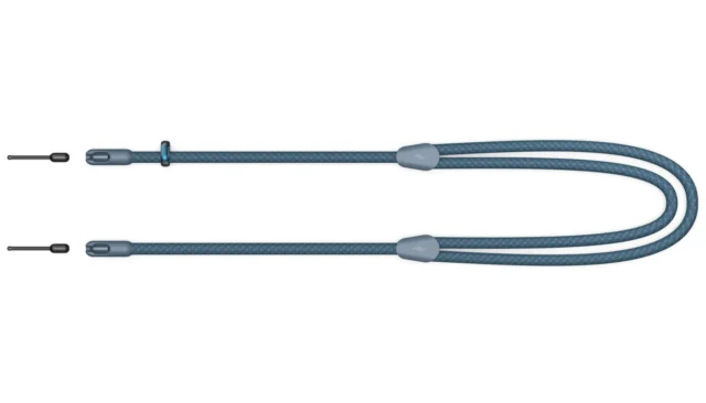 モバイル クロスボディ ストラップ（オーシャン）の製品全体像とMicro Anchor